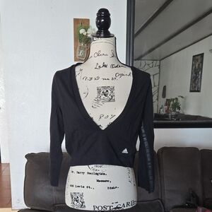 Adidas Black V-Neck Women's Top